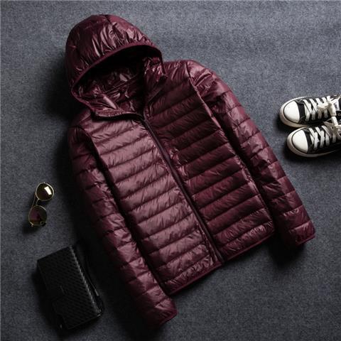 Picture of Light Feather Cotton-padded Jacket Short Autumn and Winter 2021 New Style plus size Men's Hooded Cold-proof Warm Jacket with Vertical Collar