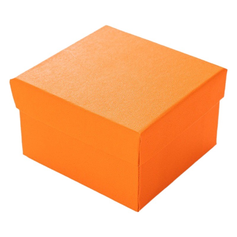 Manufacturers supply orange watch box jewelry box packaging jewelry gift box carton cover a large number of in stock