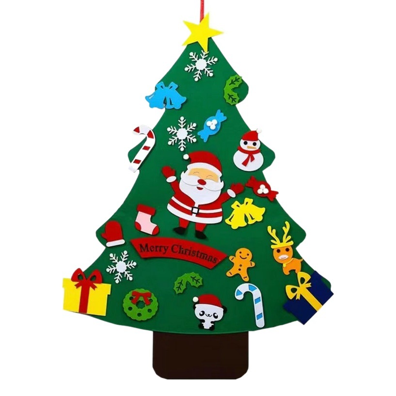 Felt Christmas tree gifts handmade DIY material creative bag home decoration Christmas tree ornaments with Christmas magic