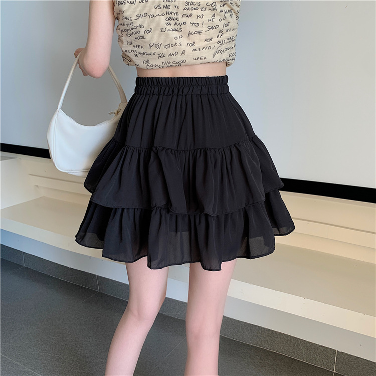 2025 Spring and Summer New Style Skirt High Waist Umbrella Skirt Slimming Swing Skirt Suit A-Line Skirt Waist Puff Skirt for Women