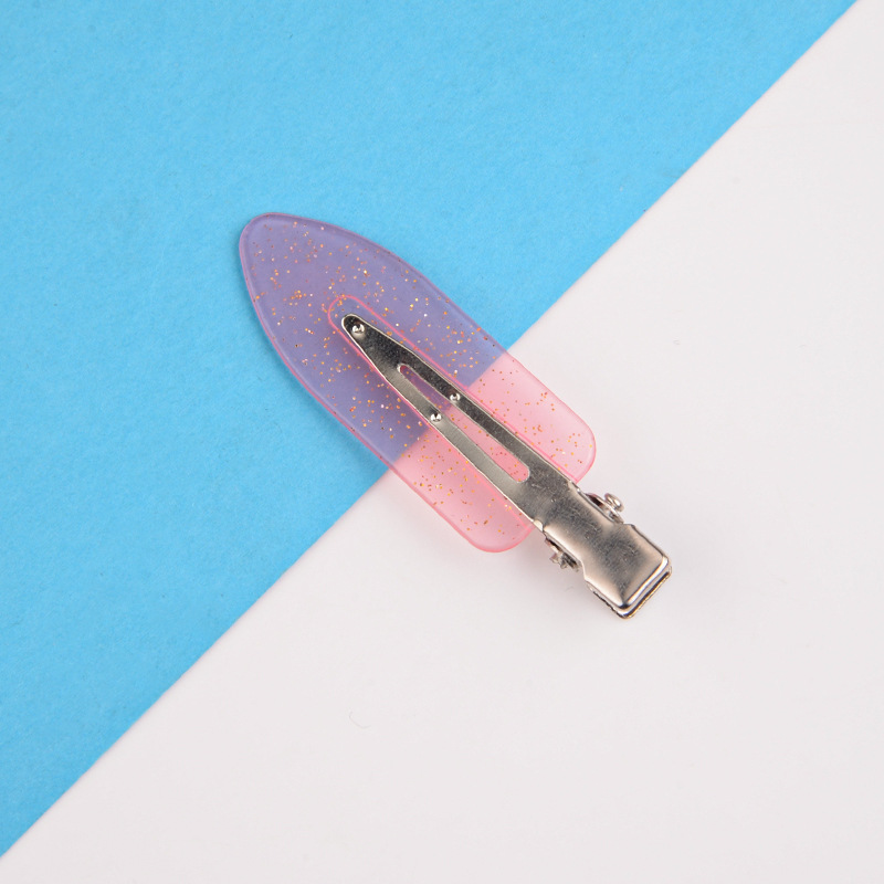 Picture of Korean diy cream clip seamless hairpin summer side hairpin duckbill makeup bangs clip broken hair clip headdress