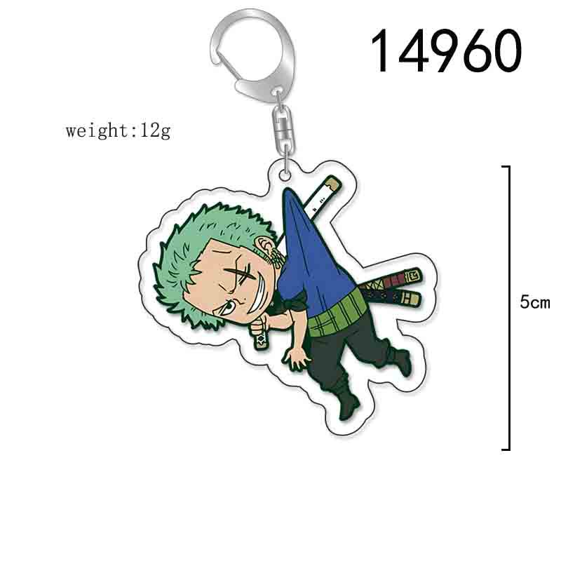 Picture of Cartoon hang one piece peripheral acrylic keychain pendant lufeiqiao barosolon esanzhi Sabo