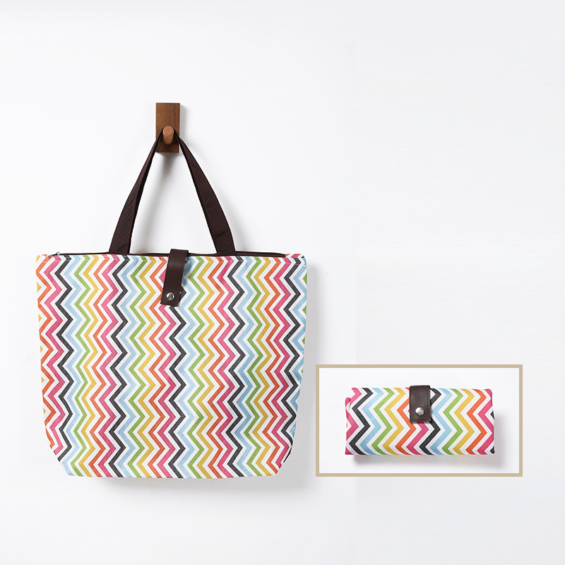 Picture of Oxford Cloth Foldableing Shopping Bag Satchel Shopping Bag Satchel Advertising Environmentally Friendly Foldableable Grocery Shopping Bag Customization