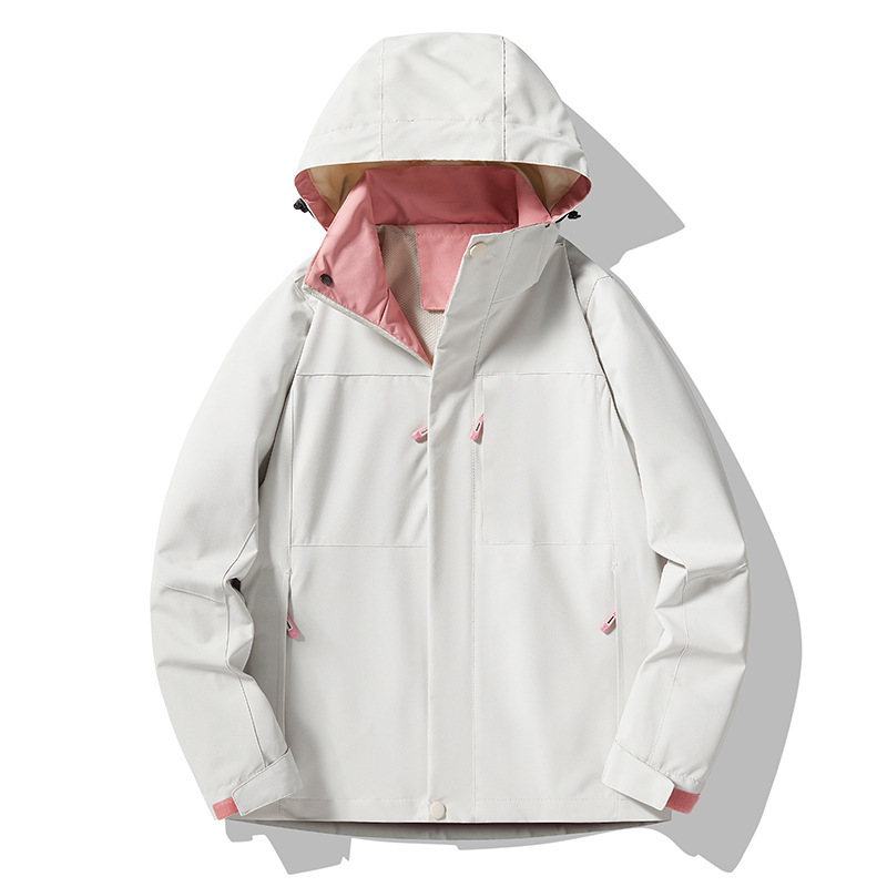 Picture of Spring and Autumn Thin Jacket 2024 New Windproof Waterproof Jacket Men's Breathable Casual Hat-off Soft Shell Mountaineering Suit for Women