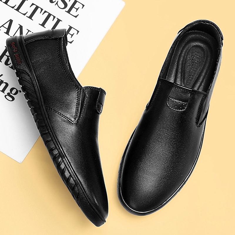 Leather shoes men's autumn new men's shoes Korean fashion men's shoes casual business leather shoes work shoes a generation of hair