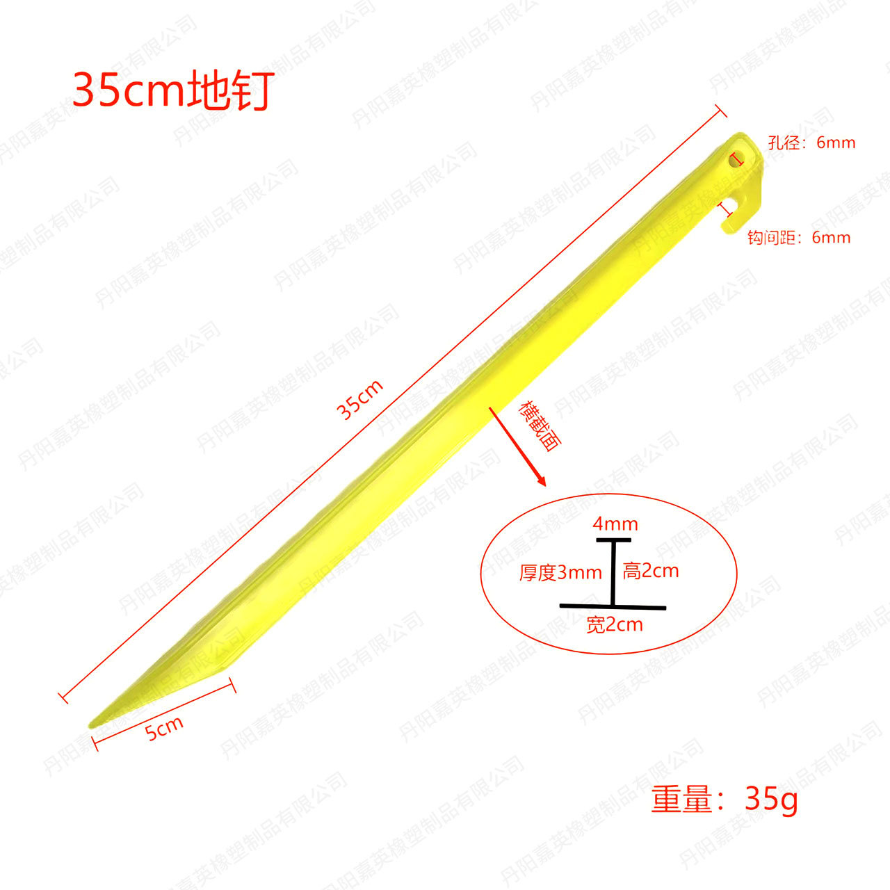 Picture of Camping Canopy Tent Nails Plastic Ground Nails Beach Nails Camping Outdoor Serrated Thread Ground Nails Windproof Fixing Nails