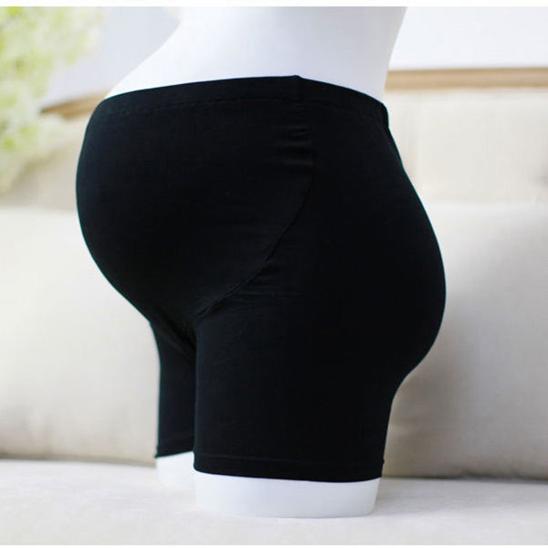 Picture of Pregnant women's clothing abdominal three-point leggings spring and summer pregnant women's pants high waist pregnant women's shorts plus size anti-light abdominal pants