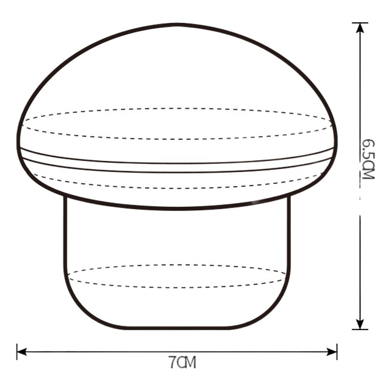 ps Transparent Plastic Box Mushroom Shape Small Storage Box Creative Candy Box Western-style Banquet Gift Plastic Candy Box