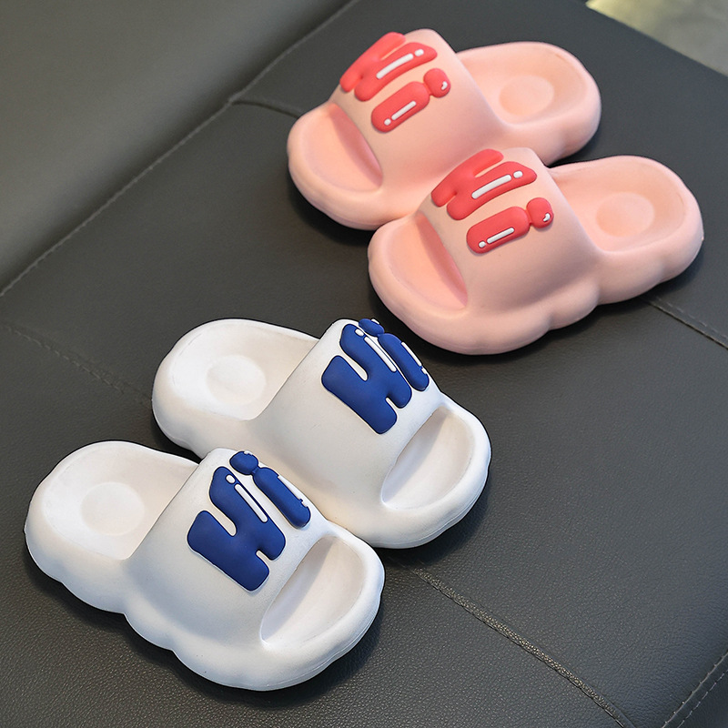 Eva Kidsren's Slippers for Girls in Summer Little Girls Cartoon Cute Indoor Non-Slip Soft Bottom Family Kidsren's Slippers for Boys
