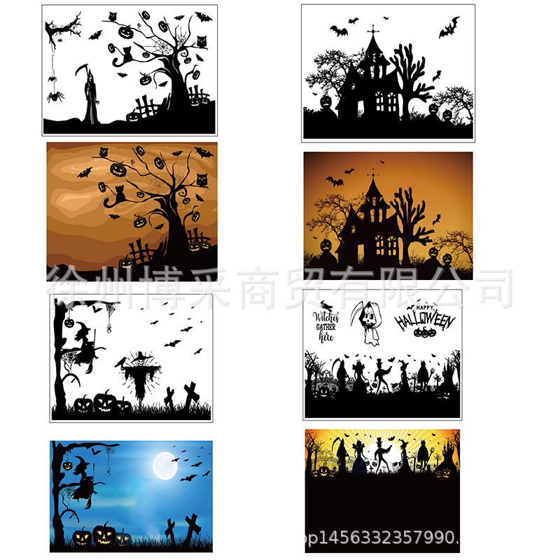 Halloween Halloween seal DIY hand account rubber stamp transparent seal soft rubber seal in stock wholesale