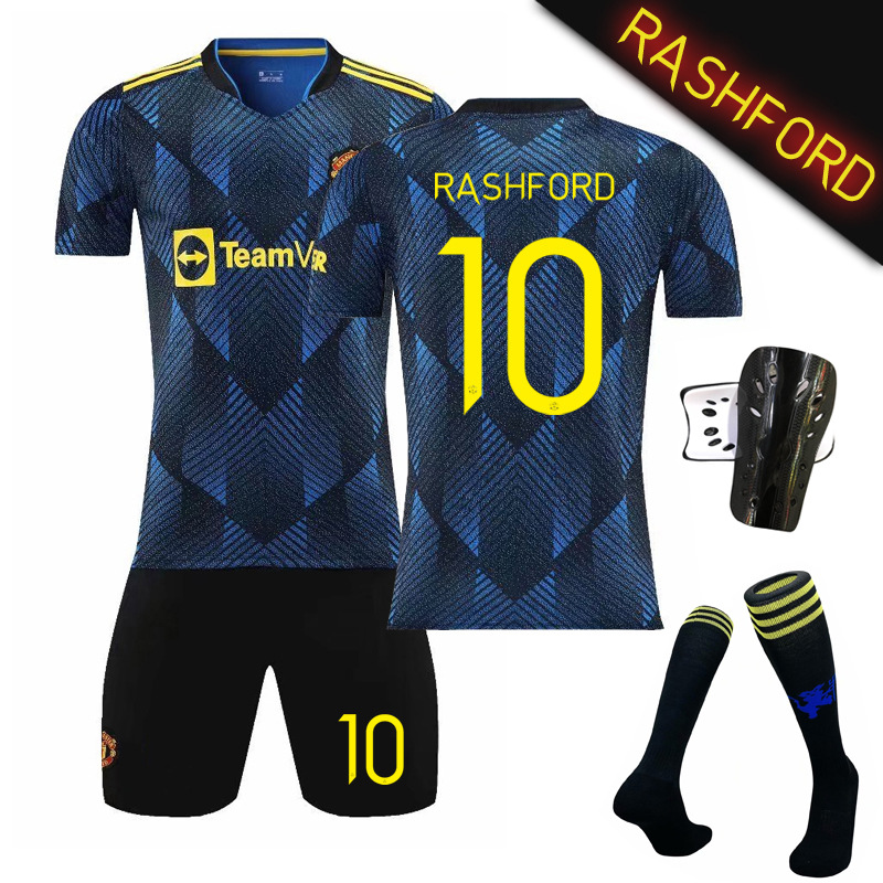 21-22 New European Championship version two away C Luo jersey No. 10 Rushford dark blue No. 6 bogba yellow