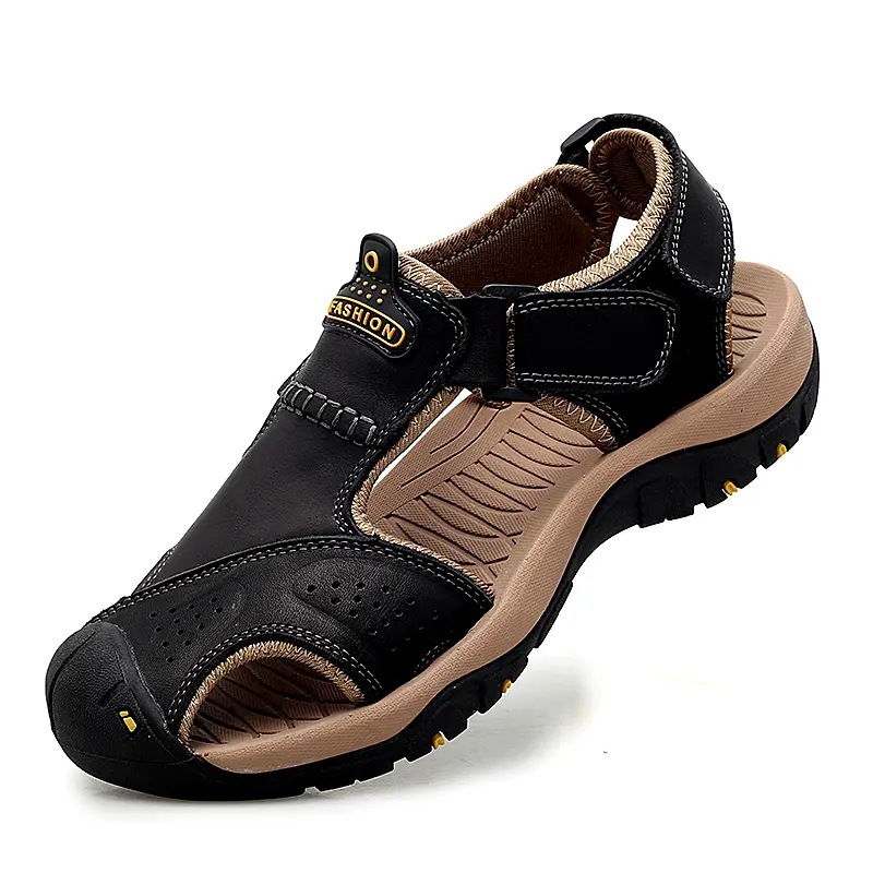 Cross-border Sandals Men's Summer Breathable Outdoor Casual Shoes Baotou Beach Shoes Thick Sole Non-slip Personalized Men's Shoes plus size