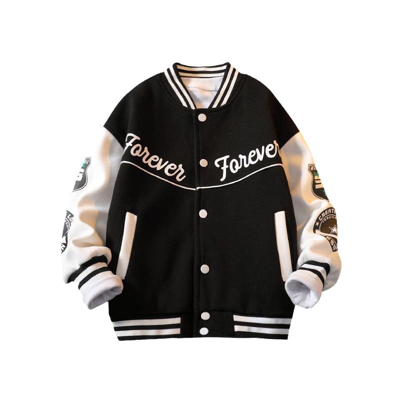 Picture of Boys' jacket Spring New 2023 Western style children's baseball uniform spring and autumn sportswear jacket children's clothing men's clothing