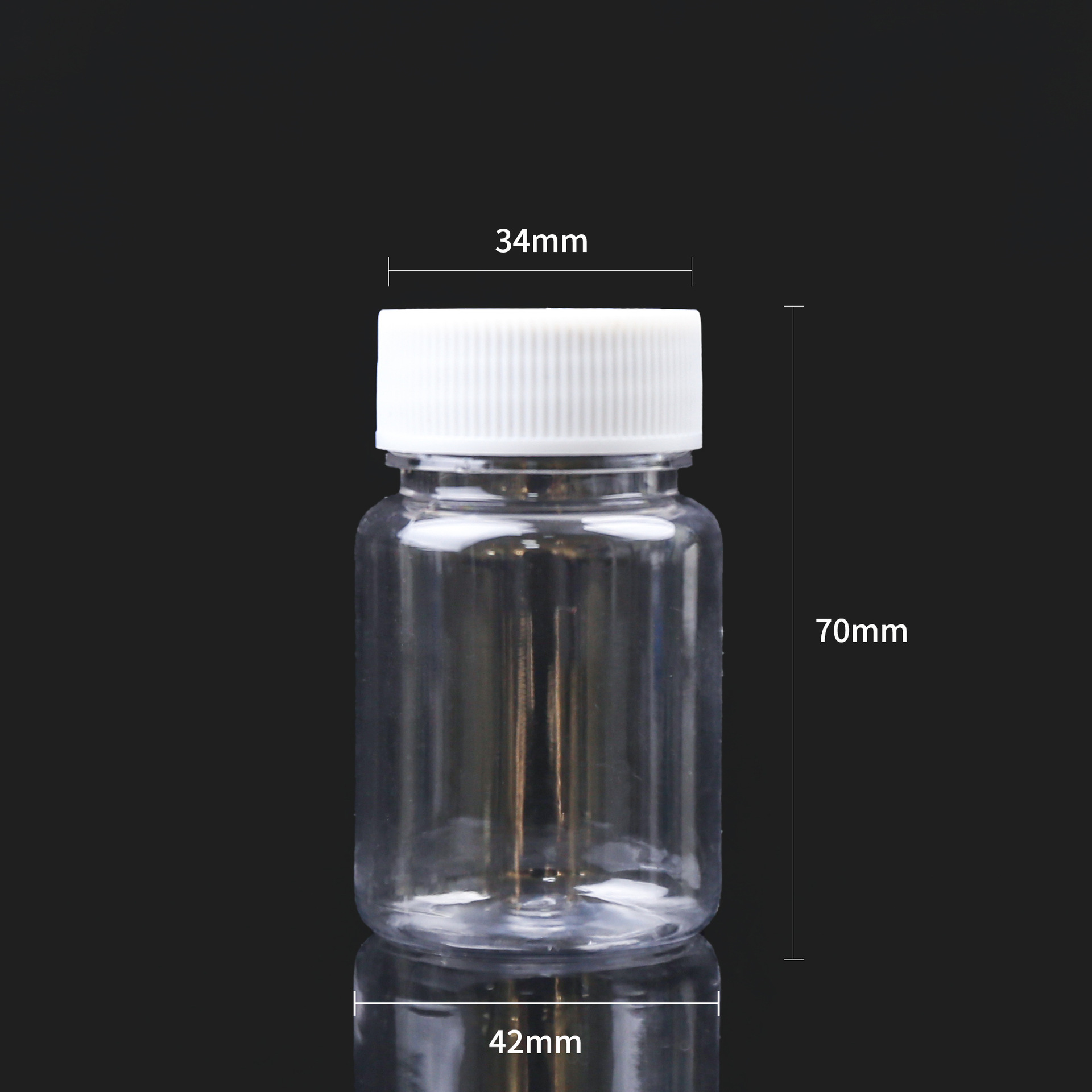 Wholesale 100ml Wide Mouth Transparent Bottle Pigment Bottle 100g Plastic Packaging Bottle Sample Bottle Pet Plastic Screw Cap Bottle