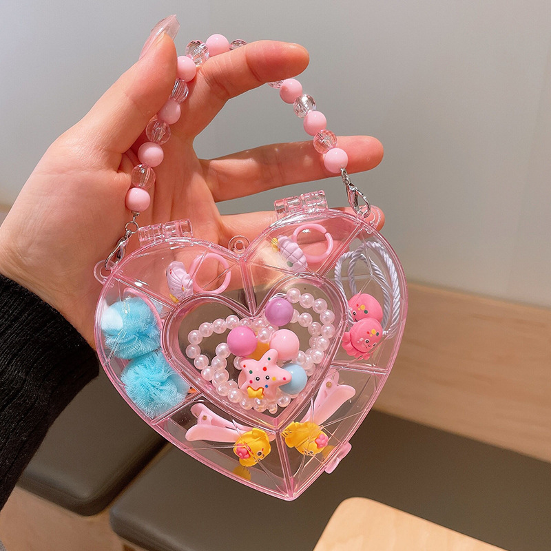 Picture of Children's jewelry baby cartoon cute fruit pendant bracelet suit birthday gift box in stock wholesale