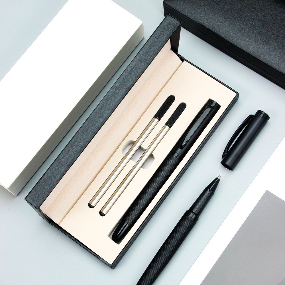 Hill spot wholesale gift pencil case set water refill combination writing tool advertising sign pen custom logo