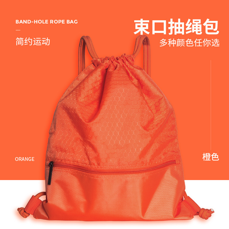 Picture of Shanshi shoulder drawstring bag bundle pocket fitness sports cycling bag basketball backpack spot storage bag professional factory