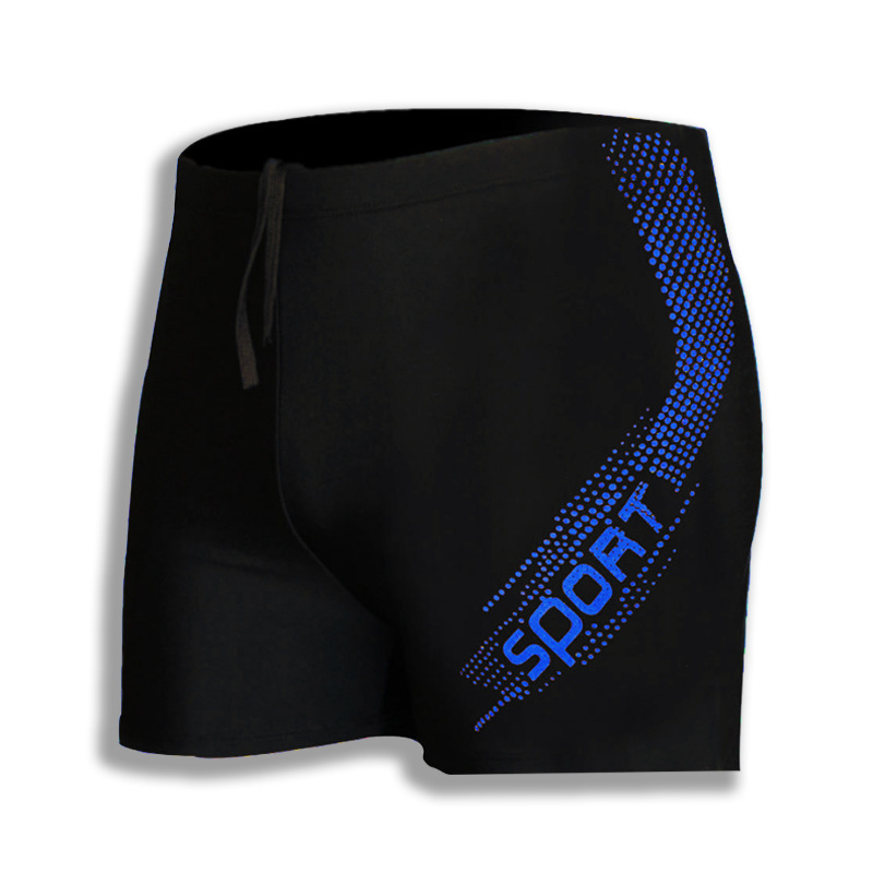 Picture of Men's Swimming Trunks Boxer Anti-embarrassment Quick-drying Running Breathable Cool Coconut Shorts Swimsuit Beach Pants for Summer