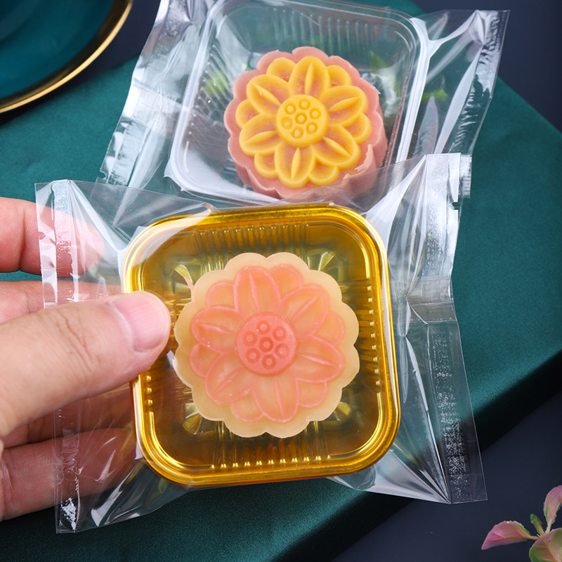 Picture of Spot Wholesale 2025 New Mooncake Packaging Bag 50g 100g Egg Yolk Crisp Mid-Autumn Mooncake Machine-Sealed Packaging Bag
