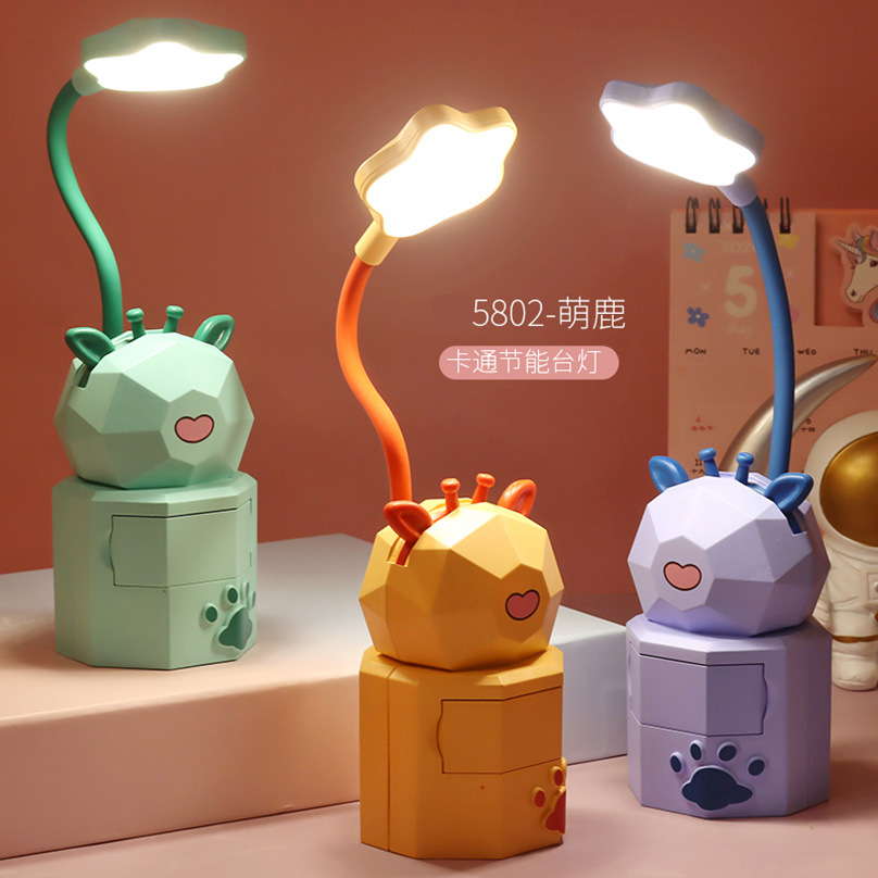 Picture of Creative cartoon rechargeable desk lamp learning students eye lamp kindergarten children Night Lamp bedside lamp gift wholesale