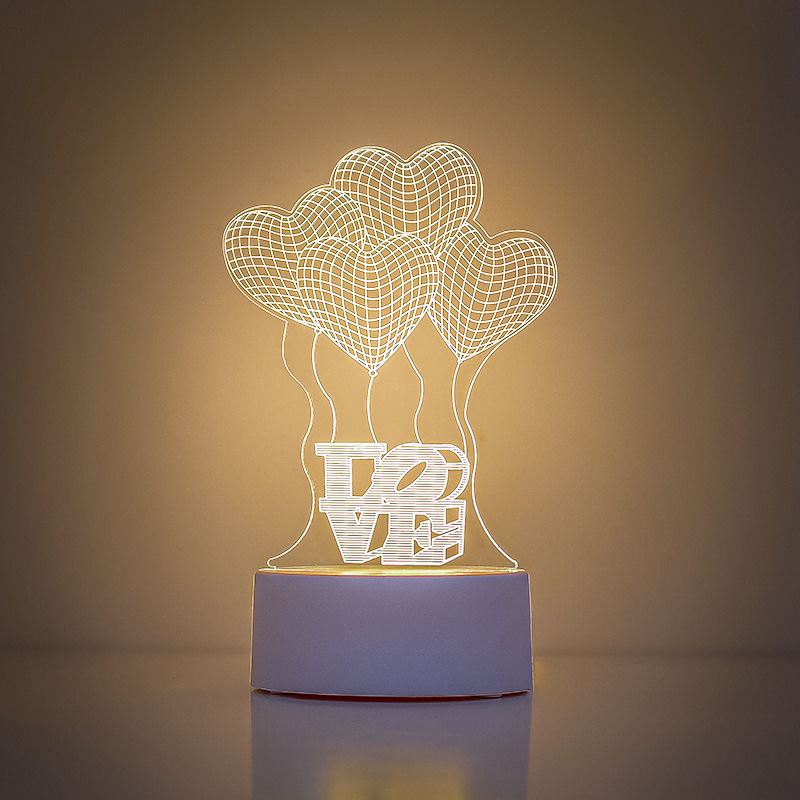Picture of Creative atmosphere lamp fantasy luminous cartoon LED night light children's gift 3D table lamp bedside lamp logo