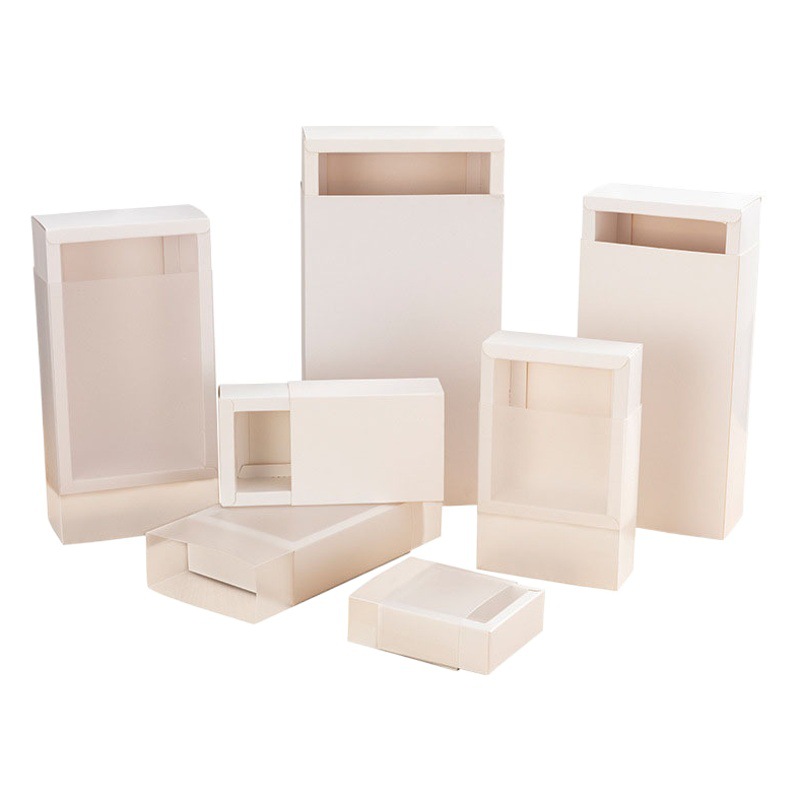 Manufacturer of Kraft Paper Boxes for Cosmetics, Pvc Packaging Boxes, Frosted Drawer Gift Boxes, White Cardboard Color-Printed Small Cake Boxes