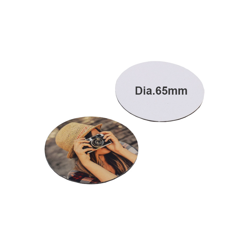Picture of Thermal sublimation soft magnetic refrigerator stickers personalized thermal transfer blank variety of pearl film paper magnetic refrigerator stickers DIY printing