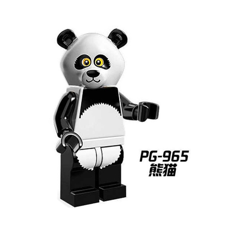 Picture of Cartoon Cartoon animal Princess pumping music plastic assembled building blocks little doll toy mixed batch foreign trade exclusive