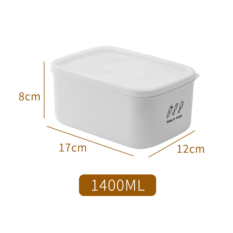 Picture of [Thickened storage box] sealed plastic storage box refrigerator microwave oven heating lunch box food sealed box