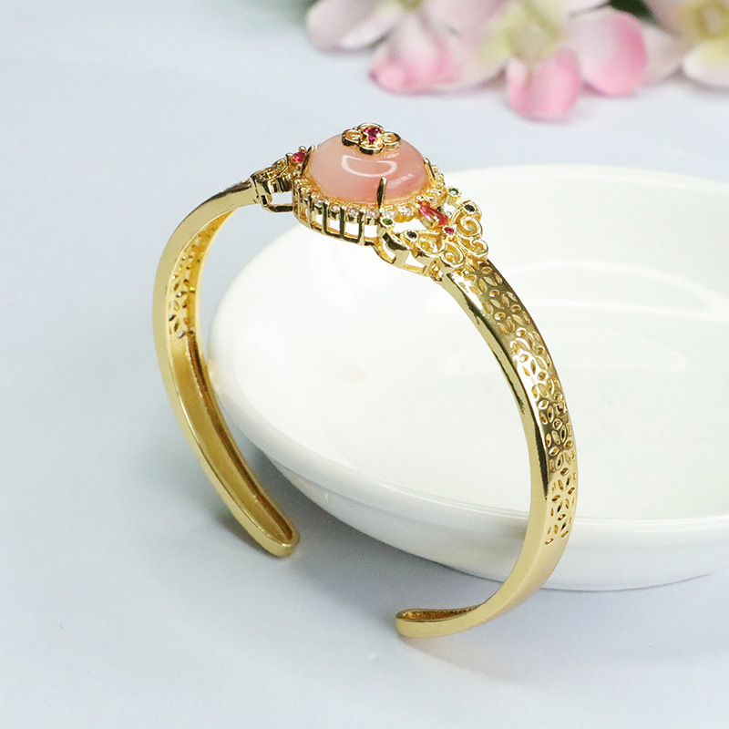 Picture of Yuyu Natural Salt Source Agate Bracelet Ping An Buckle Bracelet Bracelet Retro Factory Wholesale Generation MN3072712