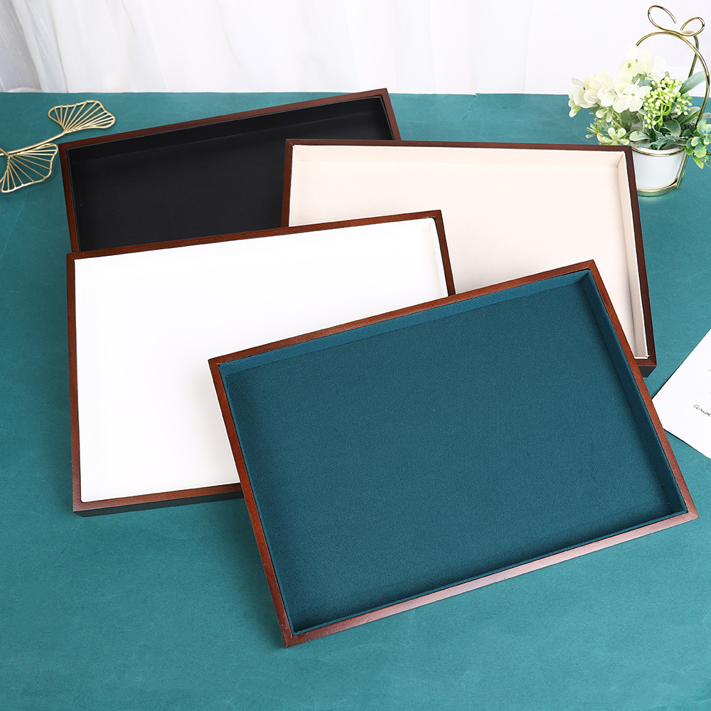 Black Walnut Color Jewelry Jewelry Jewelry Display Tray Jewelry Rack Earrings Earrings Dial Watch Pallet