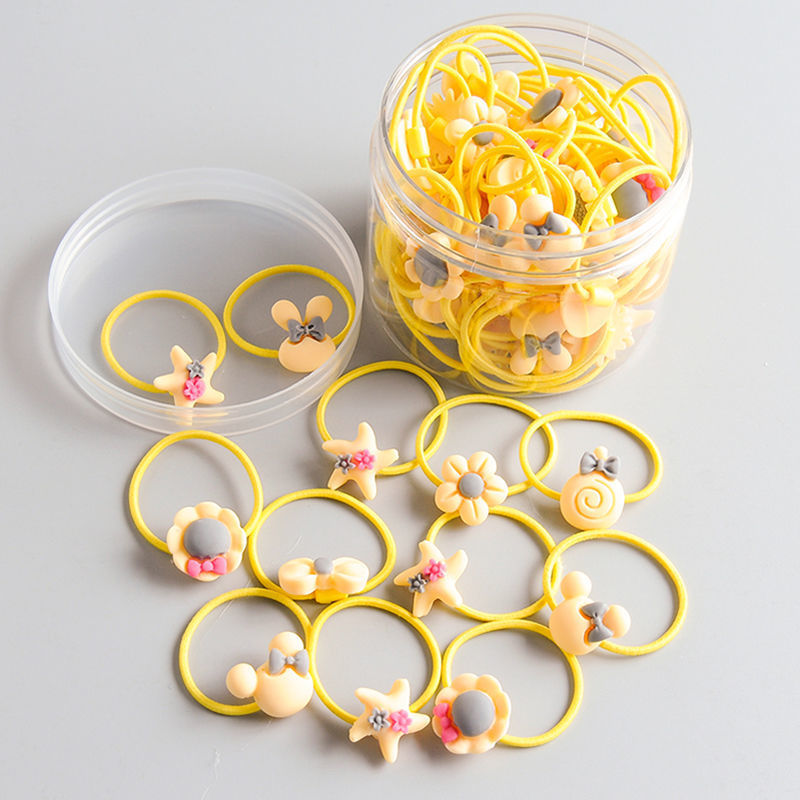 Picture of Children's hair rope hair ring does not hurt the hair of Korean baby girl rubber band hair rope headdress cute girl hair accessories