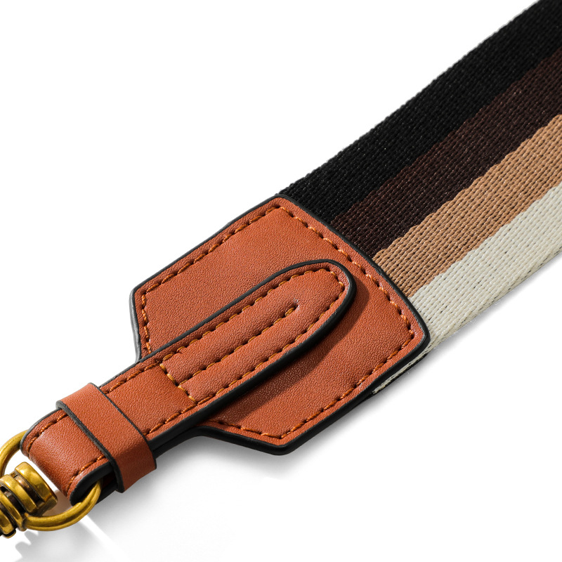 Picture of F-91 Suitable for Bag Crossbody Strap Colorful Easy-to-Rap Contrast Canvas Bag Strap Widened Non-adjustable Shoulder Strap