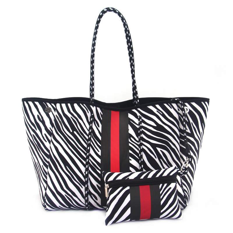 Picture of Diving Material Perforated Beach Bag European and American Fashion Portable Shoulder Strap Mother Bag Outdoor Casual Bag Portable Women's Bag for Women