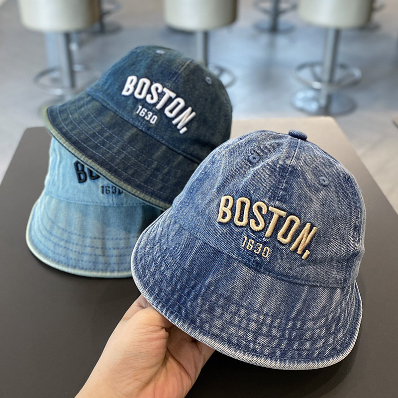 Baby Hat Spring and Autumn Korean-style Denim Sunshade Cap Baby Travel All-match Sunscreen Children's Fisherman Hat