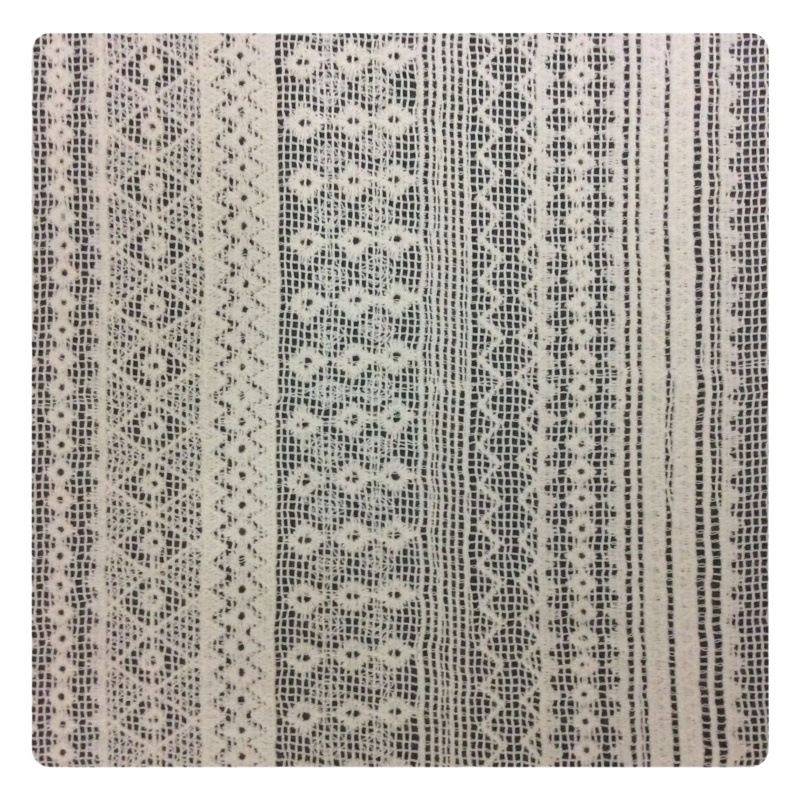 Hollow hook flower water soluble lace fabric cotton mesh vertical stripe clothing handmade DIY accessories lace fabric