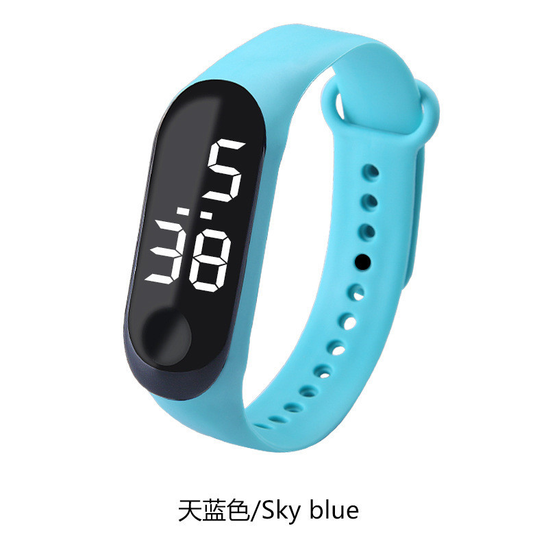 Picture of Manufacturer Simple Waterproof Led White Light Digital Watch Fashionable Student Couple Leisure Sports Touch Touch