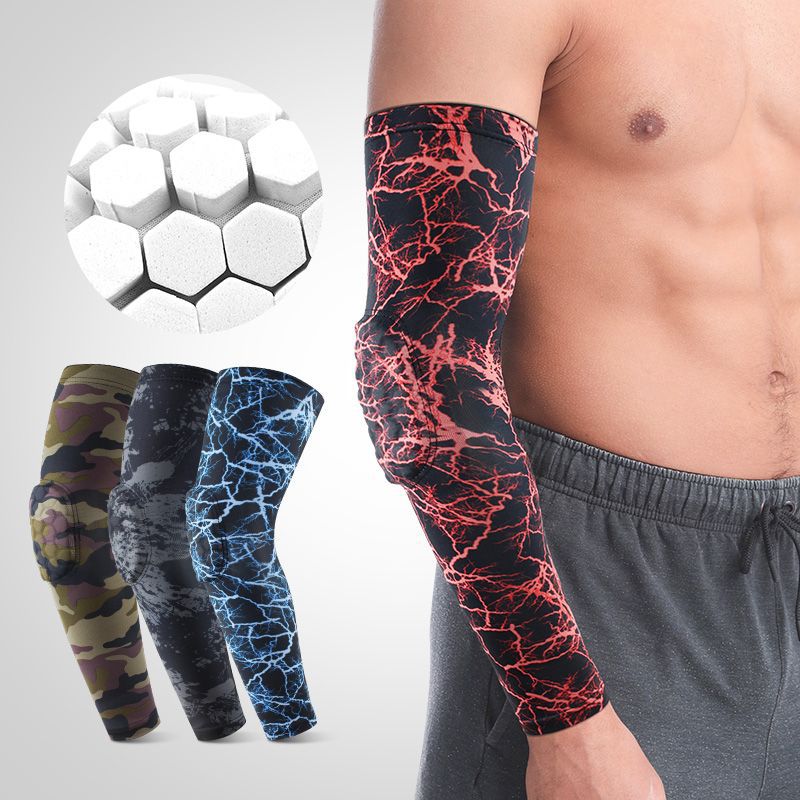 Cross-border basketball arm guard long breathable anti-collision elbow joint sleeve outdoor volleyball football mountaineering pressurized arm guard batch