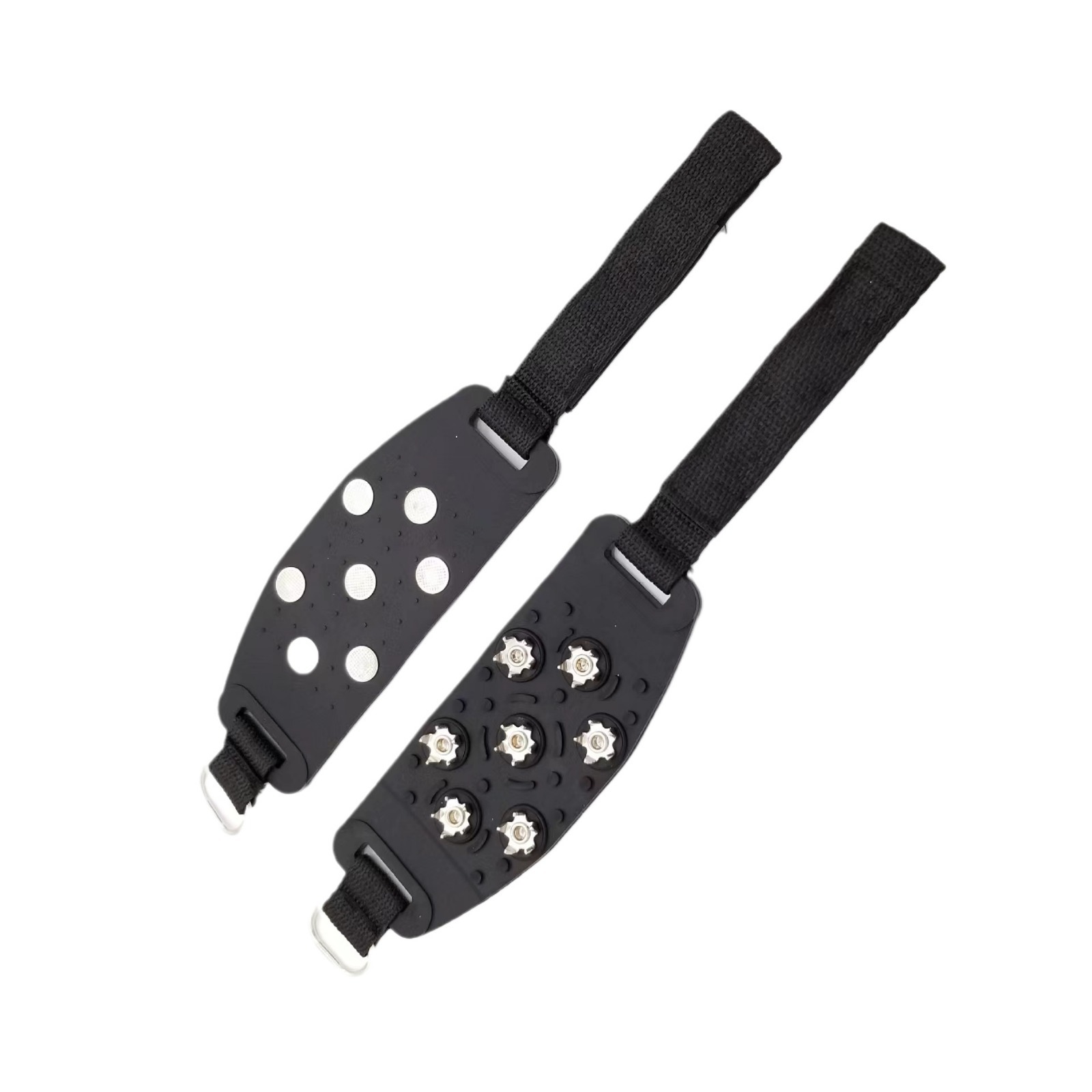 Picture of Cross-Border Silicone Seven-Tooth Velcro Crampons Winter Outdoor Sports Mountaineering Rock Climbing Snow Professional Non-Slip Spike Covers