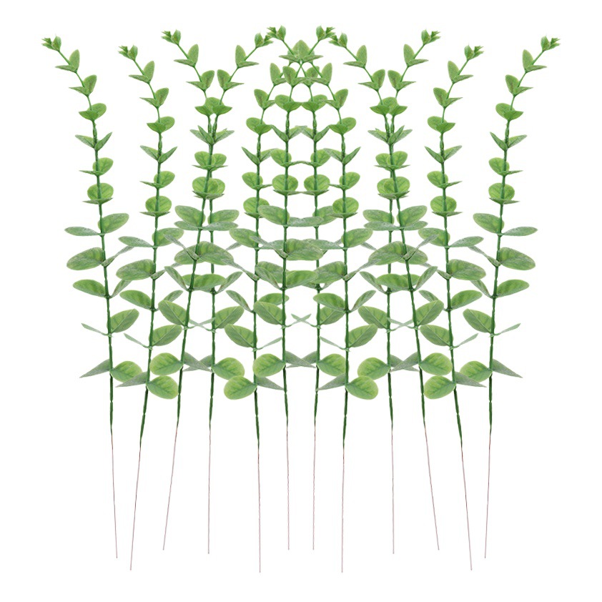 Picture of Simulated Green Plants Plastic Home Cross-Border Single Eucalyptus Props Plant Artificial Flower Arrangement Bouquet Decoration Wholesale