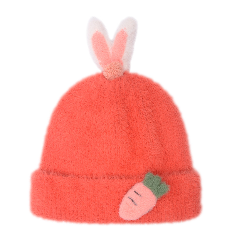 Picture of Baby hat autumn and winter Korean style children's warm wool hat cute super cute boys and girls knitted pullover hat fashion