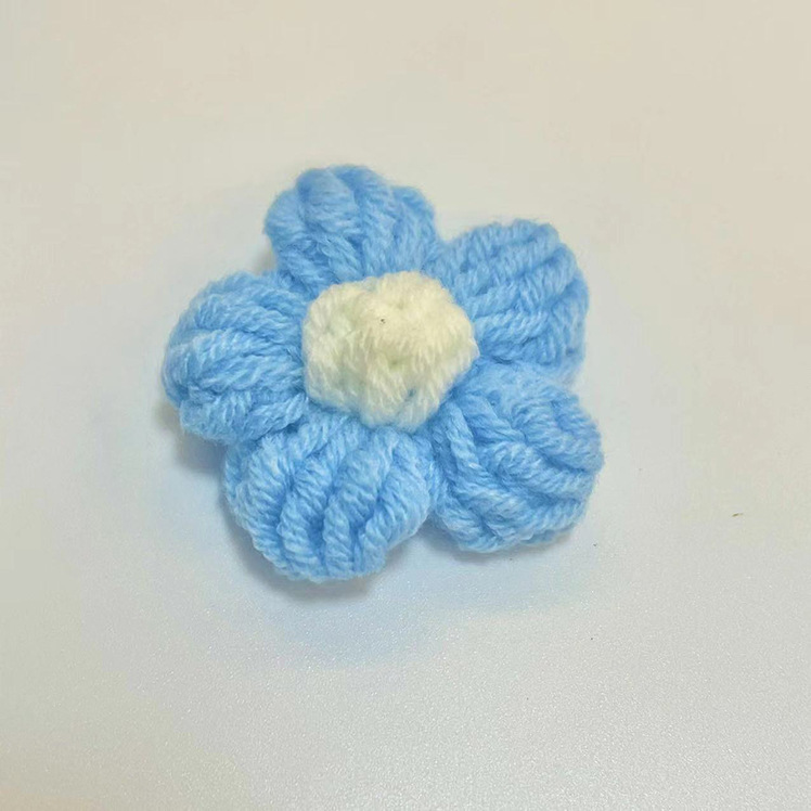 Picture of DIY Hand-Woven Wool Flowers Milk Cotton Crocheted Puff Flowers Ready-Made Clothing Accessories Accessories Manufacturer Wholesale