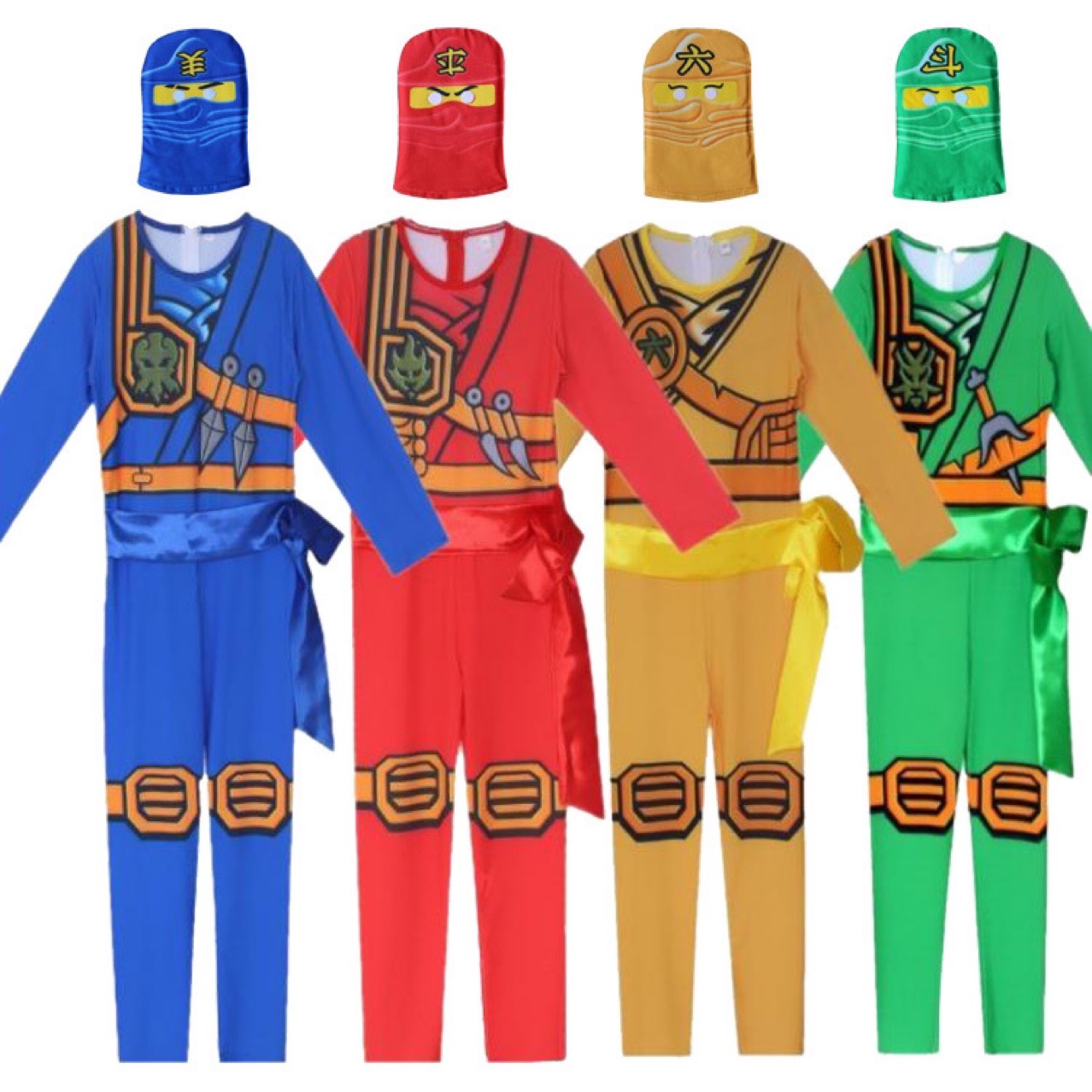 Lego Phantom ninja costume children's cartoon performance costume Halloween endure tights children's Lego endure