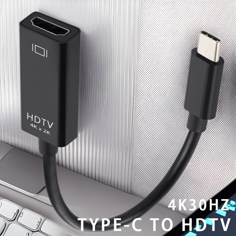 Picture of type-c to hdmi converter 4K HD adapter typec to hdmi mobile phone computer large screen conversion cable