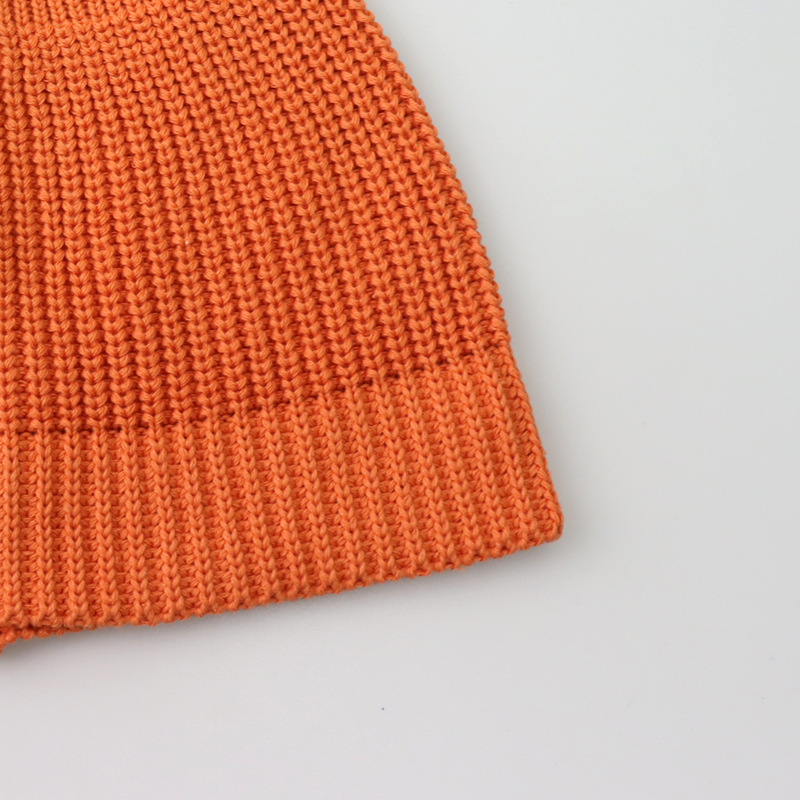 Picture of Cross-border Autumn and Winter Solid Color Light Plate Knitted Hat Warm Wool Hat Men's Trendy Brand Women's All-match Dome Guapi Hat Cold Hat