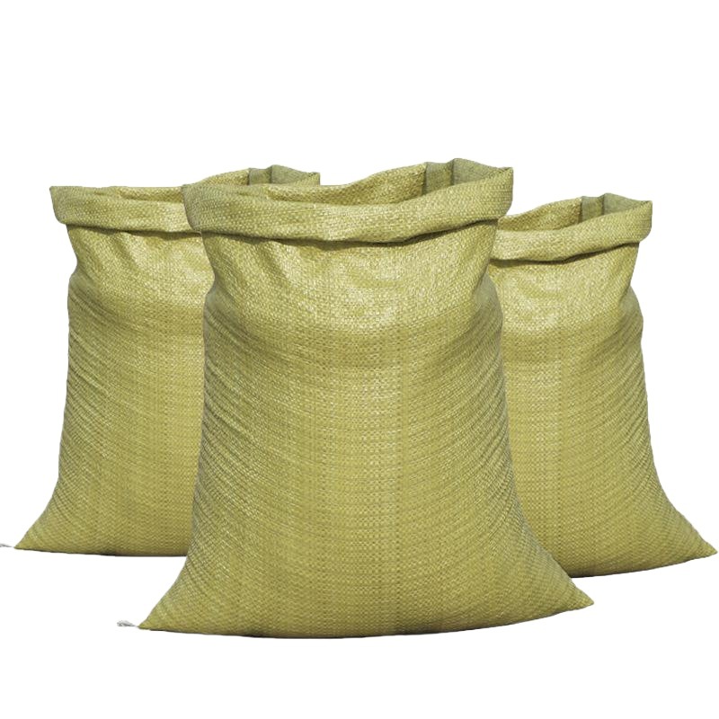 Beige Storage Woven Bag for Sand, Construction Site Logistics, Express Delivery, Moving, Clothing Packing, Plastic Snake Skin Bag