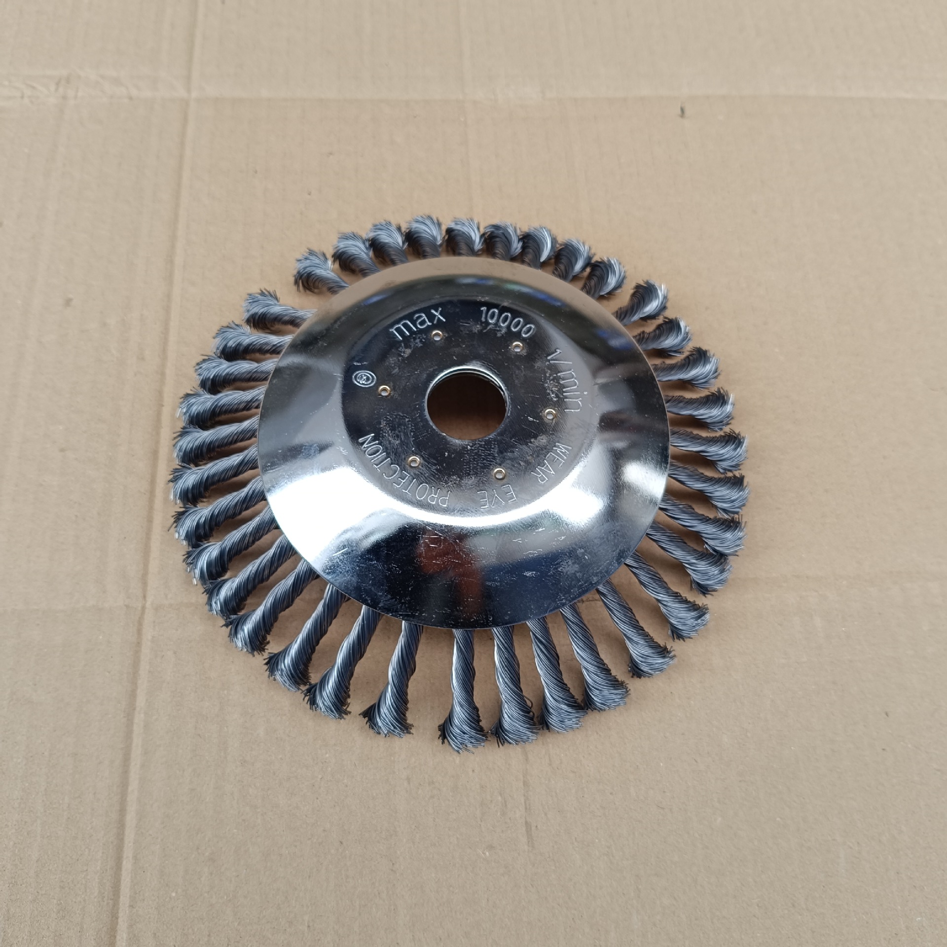Lawn mower with 8 inch steel wire straw wheel twist 8 inch steel wire straw head steel wire disc weeding wheel rust plate mowing