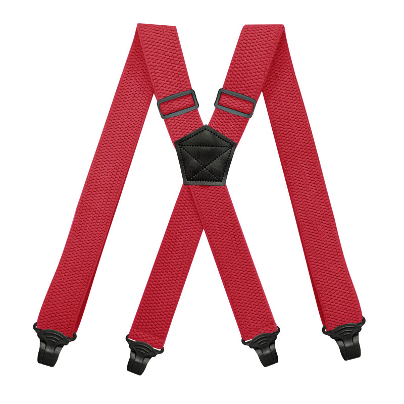 Picture of Dou Meng Cross-Border Supply Unisex Adult 4-Clip Elastic Suspender Clip 3.8cm Corn Pattern Elastic Suspenders