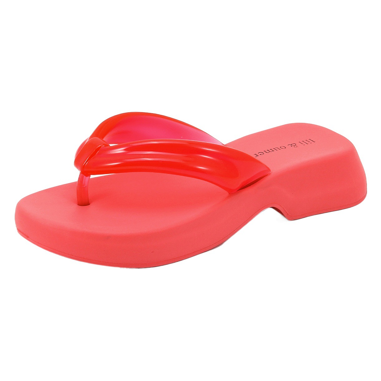 Flat-Soled Outer Wear Thick-Soled Slippers European and American Ins Trbottomy Soft-Soled Black Eva Cross-Border Outdoor Spot Flip-Flops Lightweight