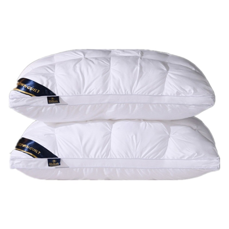 High rebound hotel pillow feather velvet bread twisted flower pillow factory direct supply cervical pillow pillow core wholesale pull flower pillow